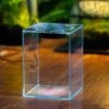 Watertight Glass Terrarium With LED Grow Light, Acrylic Lid For Carnivorous Plants-25x25x30cm / 9.8x9.8x11.8''