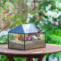 Handmade Medium House Shape Terrarium Enclosure With Mesh Vent For Insects, Terrarium Only -Ncyp Garden Sale Shop IMG 7190 eba1f456 db37 4066 ab19 bc01167b94c0