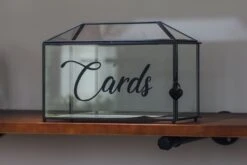 Back Standard/Large Geometric Glass Card Box Terrarium With Slot, Heart Lock, Foot, Handmade Brass For Wedding Receiption Wishwell Keepsake -Ncyp Garden Sale Shop il fullxfull.3754724834 sxnn