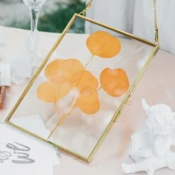 Hanging Rectangle Multiple Size Herbarium Brass Double Glass Frame For Pressed Flowers, Dried Flowers, Poster, Floating Frame -Ncyp Garden Sale Shop il fullxfull.3955100679 m566