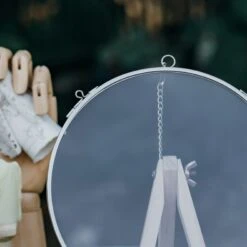 Round 7” Silver Herbarium Double Glass Frame, For Pressed Flowers, Leaves, Displaying Crochet 12 Round 7” Silver Herbarium Double Glass Frame, For Pressed Flowers, Leaves, Displaying Crochet -Ncyp Garden Sale Shop il fullxfull.4575002709 qbpl