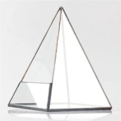 Handmade Pyramid Geometric Glass Terrarium For Succulent Fern Moss Airplants Cacti -Ncyp Garden Sale Shop product image 376238891