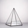 Handmade Pyramid Geometric Glass Terrarium For Succulent Fern Moss Airplants Cacti