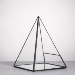 Handmade Pyramid Geometric Glass Terrarium For Succulent Fern Moss Airplants Cacti -Ncyp Garden Sale Shop product image 385399719