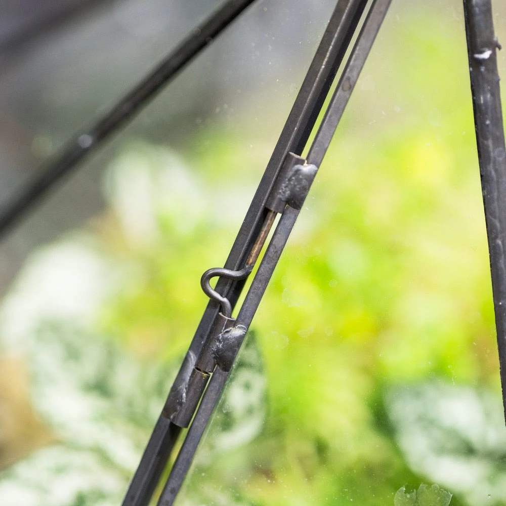 Handmade Diamond Black Glass Geometric Terrarium With Door For Succulents Moss Airplants 5 Handmade Diamond Black Glass Geometric Terrarium With Door For Succulents Moss Airplants - Image 5