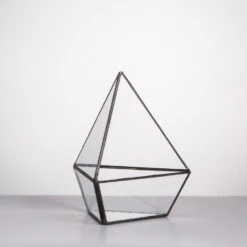 Handmade Geometric Flower Pot Small Glass Terrarium Pot For Container Balcony Garden Succulents -Ncyp Garden Sale Shop product image 477457925
