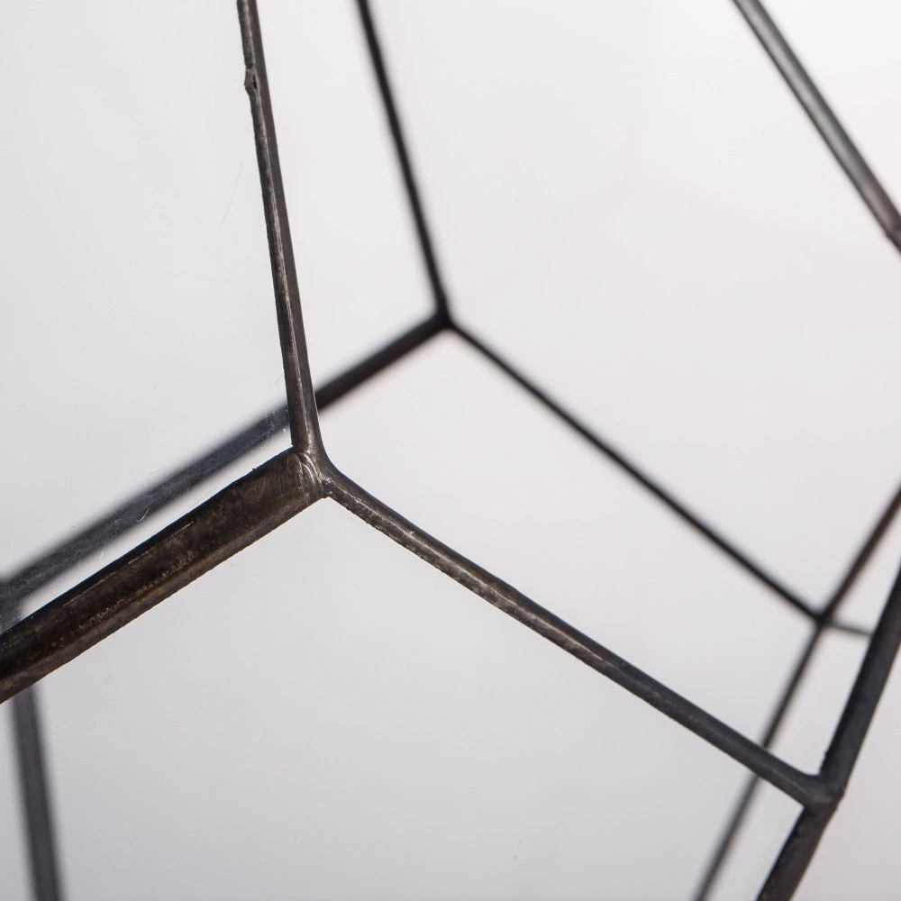 Handmade Black Hanging Teardrop Shape Glass Geometric Terrarium For Succulents Cacti 11 Handmade Black Hanging Teardrop Shape Glass Geometric Terrarium For Succulents Cacti - Image 11