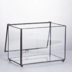Handmade Rectangle Clear Glass Geometric Terrarium Box For Succulents Fern Moss Plant Flower -Ncyp Garden Sale Shop product image 480627947