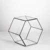 Handmade Thick Geometric Hexagon Glass Terrarium For Succulent Moss Airplants