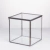 Handmade Square Glass Geometric Terrarium Box With Lid For Succulents Fern Moss