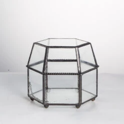 Handmade Small Glass Jewelry Geometric Box Terrarium For Succulents Ring Box 20 Handmade Small Glass Jewelry Geometric Box Terrarium For Succulents Ring Box -Ncyp Garden Sale Shop product image 580459541