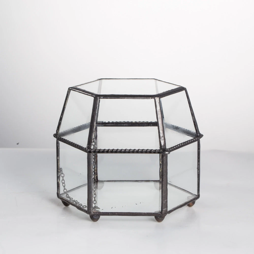 Handmade Small Glass Jewelry Geometric Box Terrarium For Succulents Ring Box 10 Handmade Small Glass Jewelry Geometric Box Terrarium For Succulents Ring Box - Image 10