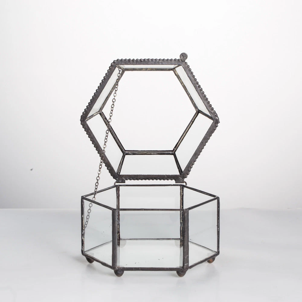 Handmade Small Glass Jewelry Geometric Box Terrarium For Succulents Ring Box 1 Handmade Small Glass Jewelry Geometric Box Terrarium For Succulents Ring Box