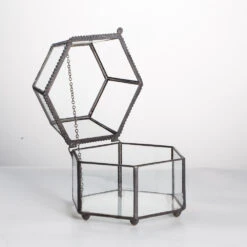 Handmade Small Glass Jewelry Geometric Box Terrarium For Succulents Ring Box 16 Handmade Small Glass Jewelry Geometric Box Terrarium For Succulents Ring Box -Ncyp Garden Sale Shop product image 580459543