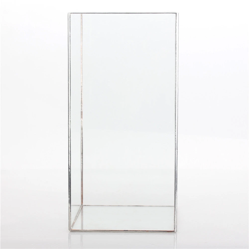 Handmade Silver Long Geometric Glass Terrarium For Succulents Moss Cacti Fern 7 Handmade Silver Long Geometric Glass Terrarium For Succulents Moss Cacti Fern - Image 7