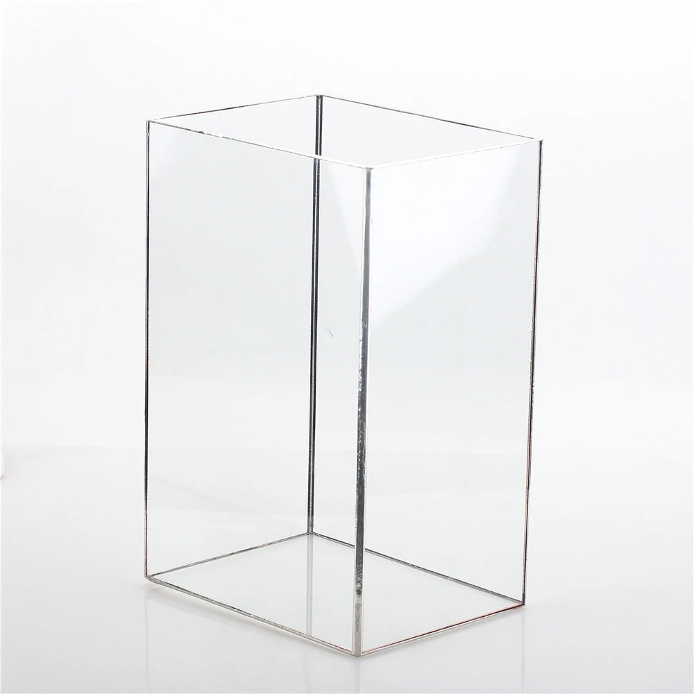 Handmade Silver Long Geometric Glass Terrarium For Succulents Moss Cacti Fern 1 Handmade Silver Long Geometric Glass Terrarium For Succulents Moss Cacti Fern