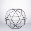 Handmade Triangular Pentagon Mix 32-Sides Clear Glass Geometric Centerpiece Terrarium For Succulents