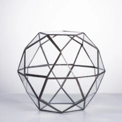 Handmade Triangular Pentagon Mix 32-Sides Clear Glass Geometric Centerpiece Terrarium For Succulents -Ncyp Garden Sale Shop product image 594319623