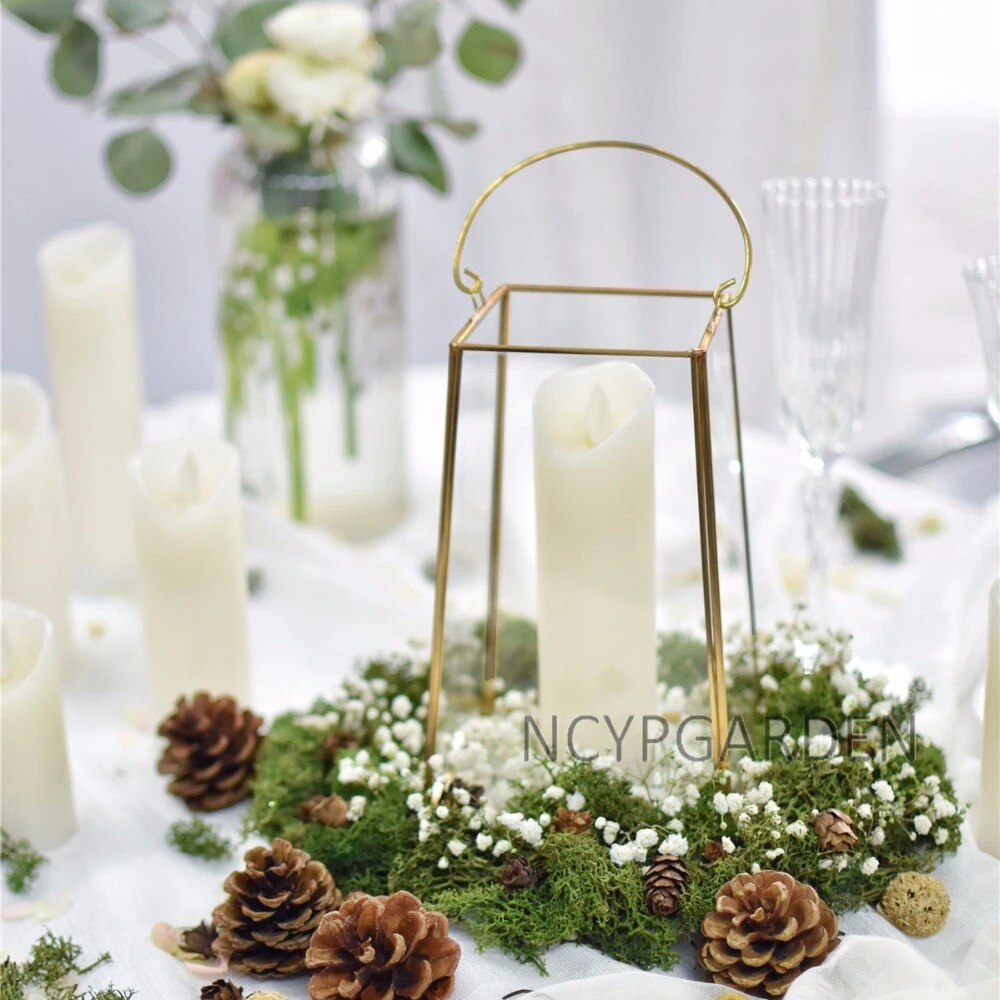 Handmade Copper Gold Echelon Geometric Glass Terrarium Holder Lantern Hanging Wall For Wedding 12 Handmade Copper Gold Echelon Geometric Glass Terrarium Holder Lantern Hanging Wall For Wedding - Image 12