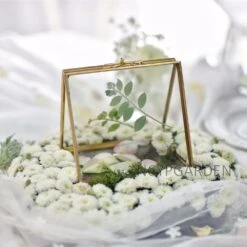 Handmade 2 Sided Standing Copper Brass Glass Rectangular Photo Frame For Wedding -Ncyp Garden Sale Shop product image 614284989