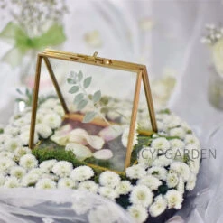 Handmade 2 Sided Standing Copper Brass Glass Rectangular Photo Frame For Wedding -Ncyp Garden Sale Shop product image 614284993