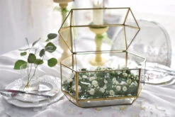 Handmade Large Geometric Glass Wedding Card Box Gift Card Box Keepsake Recipe Reception Envelope -Ncyp Garden Sale Shop product image 616006275