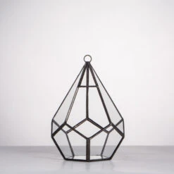 Handmade Artistic Hanging Glass Teardrop Diamond Geometric Terrarium With Loop For Succulent Moss 13 Handmade Artistic Hanging Glass Teardrop Diamond Geometric Terrarium With Loop For Succulent Moss -Ncyp Garden Sale Shop product image 729040730
