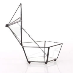 Handmade Tabletop Artistic Glass Jewelry Box Geometric Terrarium For Weddiing Home Office Decor -Ncyp Garden Sale Shop product image 988998666