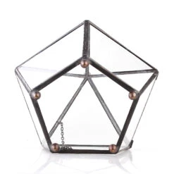 Handmade Tabletop Artistic Glass Jewelry Box Geometric Terrarium For Weddiing Home Office Decor -Ncyp Garden Sale Shop product image 988998668
