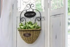 Pastoral Style Handmade Metalwork Wickerwork Basket Wall Hanging Planter For Home Garden Flower Pot 13 Pastoral Style Handmade Metalwork Wickerwork Basket Wall Hanging Planter For Home Garden Flower Pot -Ncyp Garden Sale Shop product image 997500384